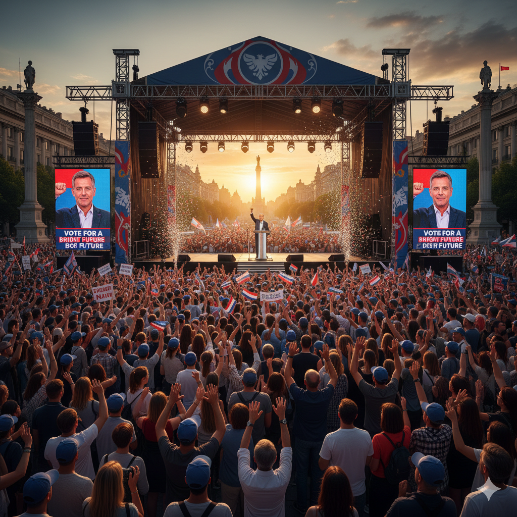 Political rally and stage event